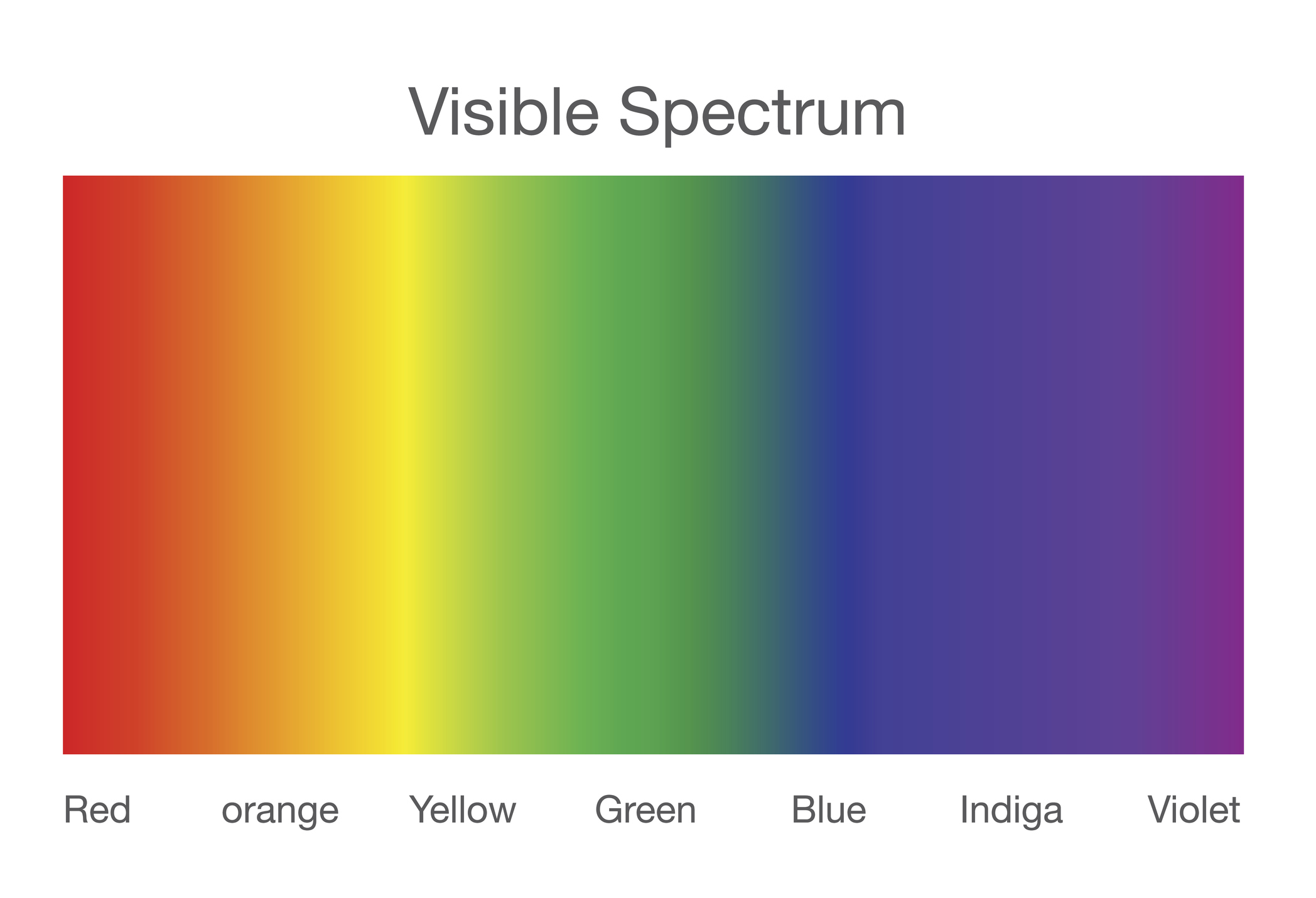 Visible spectrum of light. - Sensory Stepping Stone